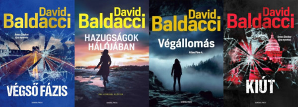 David Baldacci - 4 db David Baldacci krimi: Hazugsgok hljban +  Vglloms + Vgs fzis + Kit