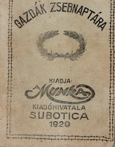 Szentivnyi Dezs - Gazdk zsebnaptra- az 1929. vre II. vfolyama