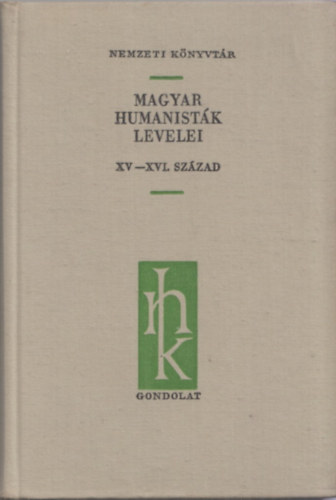 V. Kovcs Sndor - Magyar humanistk levelei XV-XVI. szzad