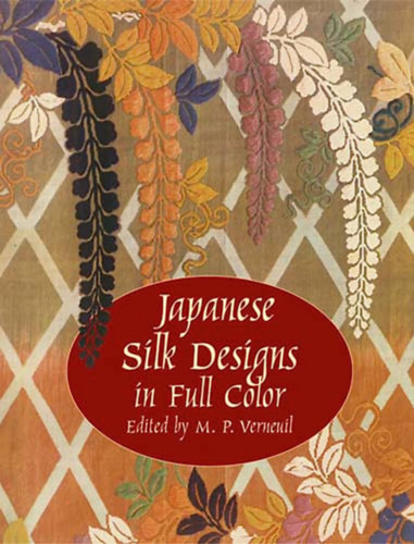 M. P. Verneuil - Japanese Silk Designs in Full Color - Japn selyem - angol