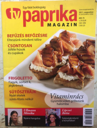 TV paprika magazin - 2011.augusztus VI. vfolyam 8.szm