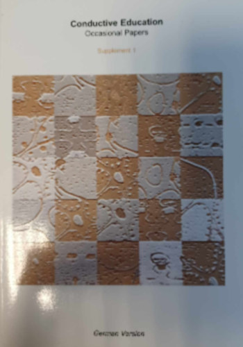 Conductive Education - Occasional Papers - Supplement 1