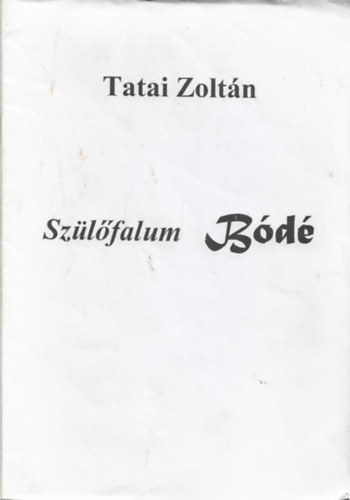 Tatai Zoltn - Szlfalum Bd