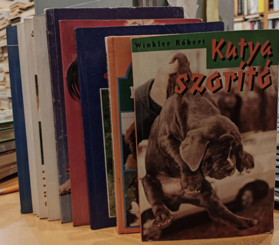 Winkler Rbert, Yvonne Kejcz, Graf Zoltn, Br Andrs, Sznt Tams, Dr. med. vet. Helga Brehm, Szabadi Gusztv, Sabine Middelhaufe, Kutas Gbor - 10 db kutys knyv: Kutyaszort; regszik a kutynk; A vrosi kutya; Kutya a laksban; Kutyk rgyn; Beteg a kutym; A kutym is rti; Kis termet kutyk; A klykkutya; Kutya a csaldban