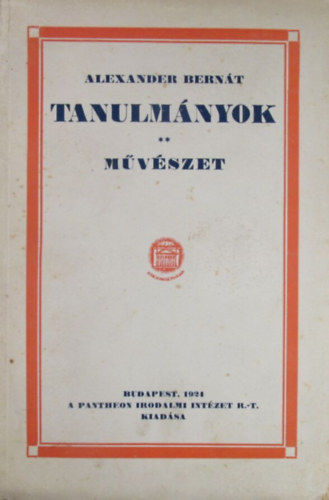 Alexander Bernát - Tanulmányok II. - Művészet