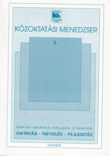 Baráth Tibor - Közoktatási menedzser II.