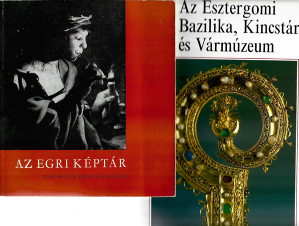 2 db könyv, Egri Képtár, Az Esztergomi Bazilika, Kincstár és Vármúzeum