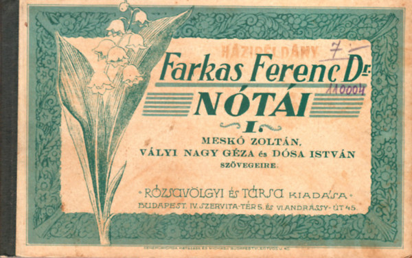 Farkas Ferenc dr. n�t�i I.