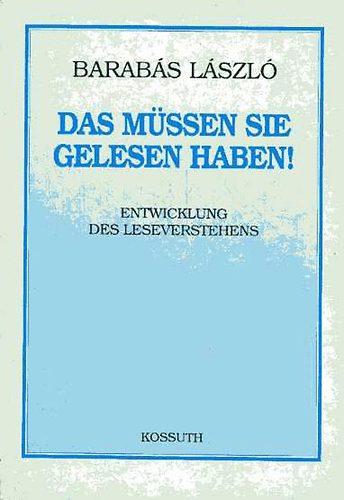 Barabs Lszl - Das mssen Sie gelesen haben!