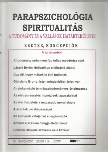 Parapszicholgia spiritualits 2008/3.