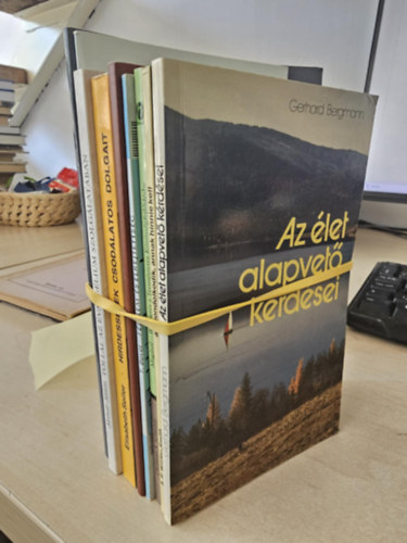 A.E. Wilder-Smith, Christian A. Schwarz, Theodor Bovet, Molnár Miklós, Elisabeth Seiler, E.W. Bullinger Gerhard Bergmann - 9db vallási kötet, KÖNYVMENTŐ AJÁNLAT: Az élet alapvető kérdései+ Aki gondolkodik, annak hinnie kell+ Magától- A természetes növekedés útja+ Félelem és elrejtettség+ Isten munkája a család életében+ Hirdessétek csodálatos dolg