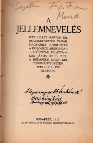 Gillet Mrton - A jellemnevels