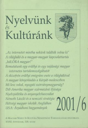 Nyelvnk s Kultrnk 2001/6.