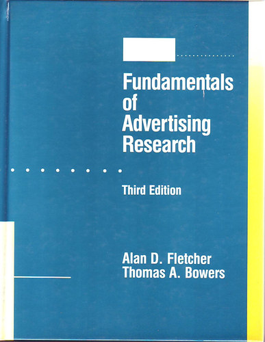 Tomas A. Bowers Alan D. Fletcher - Fundamentals of Advertising Research
