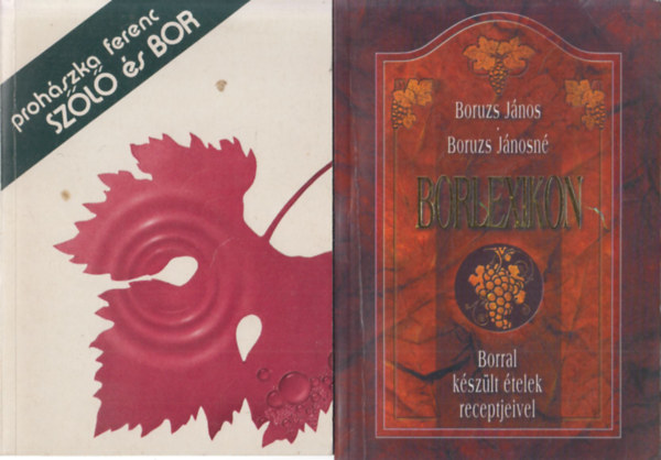 2 db boros knyv: Szl s bor + Borlexikon