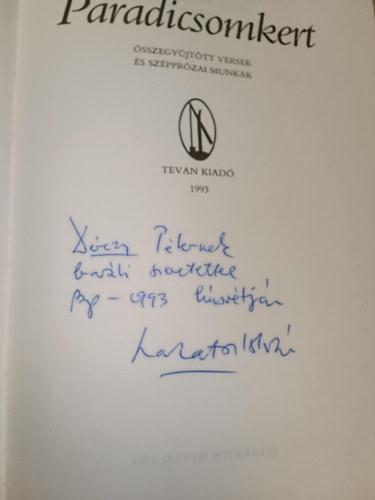 Lakatos Istvn - Paradicsomkert