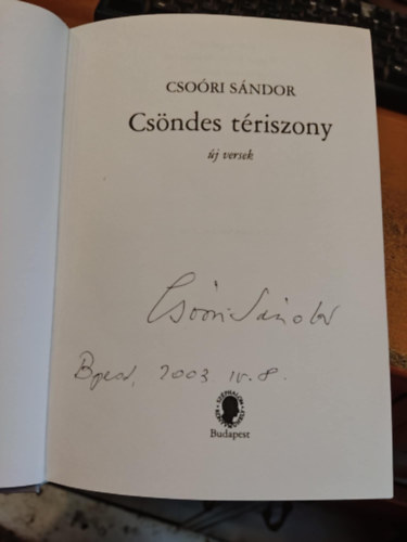 Csori Sndor - Csndes triszony