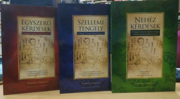 Tokaji Zsolt  (ford.) - S�rga Cs�sz�r tril�gia: Neh�z k�rd�sek + Egyszer� k�rd�sek + Szellemi tengely (3 k�tet)