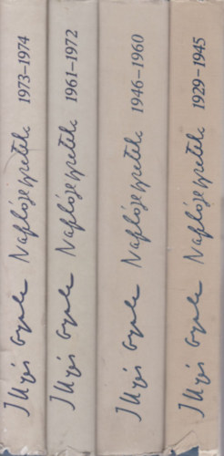 Illyés Gyula - Naplójegyzetek 1929-1974 (4 kötet)