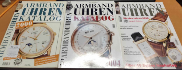 Heel-Verlag Gmbh - 3 db karra-katalgus: Armband Uhren Katalog 2000 + 2004 + 2006