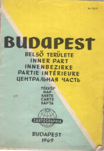Budapest bels terlete trkp (1969)