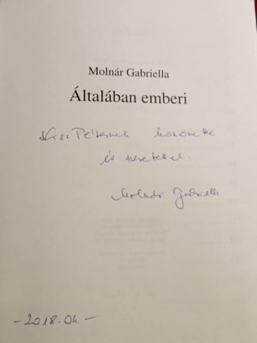 Molnr Gabriella - ltalban emberi