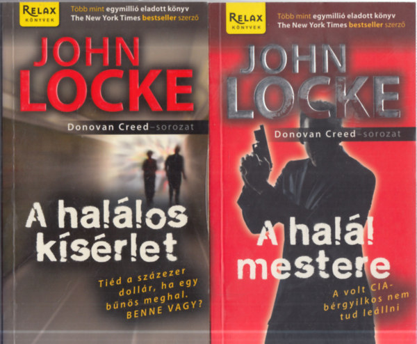 John Locke - 2 db. Donovan Creed-sorozat: A hall mestere + A hallos ksrtet