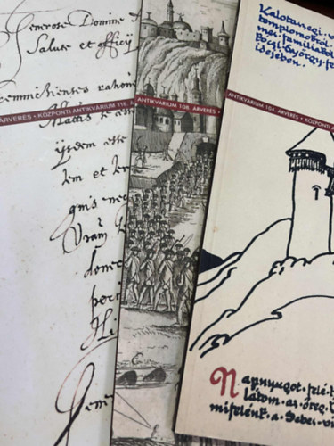 K�zponti Antikv�rium - 3 db �rver�si katal�gus