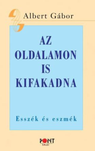 Albert Gábor - Az oldalamon is kifakadna - Esszék és eszmék