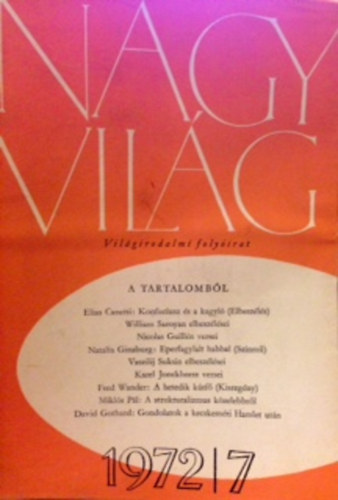 Nagy vilg 1972/7 - Vilgirodalmi folyirat