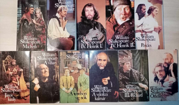 William Shakespeare - BBC Shakespeare knyvcsomag (10 m 11 ktetben) Macbeth / Hamlet / IV. Henrik 1-2. / Pericles / Jnos kirly / A vihar / A windsori vg nk / A velencei kalmr / III. Richrd / Othello