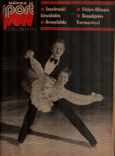 Kutas Istvn  (fszerk.) - Kpes sport 1976/1-52. I-II. (teljes vfolyam, 2 ktetbe ktve)