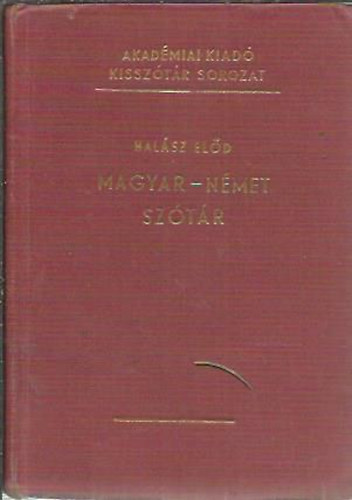 Halsz Eld - Magyar-nmet sztr (Kissztr sorozat)