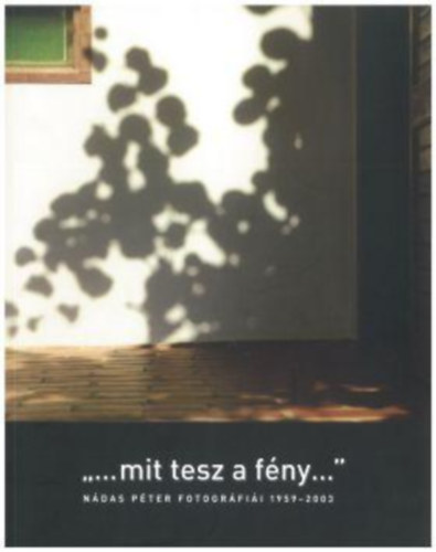 ,,...mit tesz a fény..." - Nádas Péter fotográfiái 1959-2003