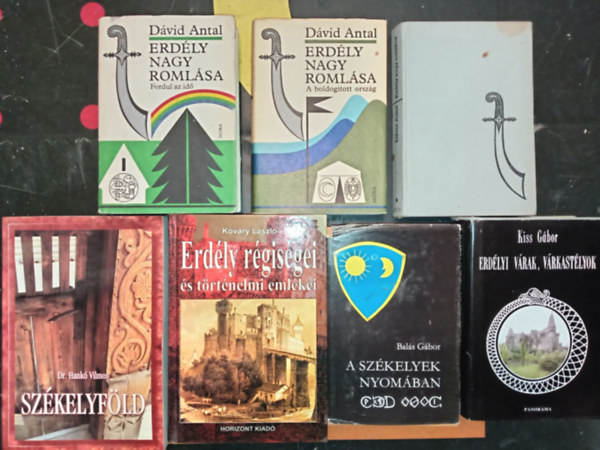 Kiss G�bor, Bal�s G�bor, Dr. Hank� Vilmos D�vid Antal - T�rt�nelmi k�nyvcsomag Erd�ly helyt�rt�net�r�l (5 m� 7 k�tetben) Erd�ly nagy roml�sa 1-3. / A sz�kelyek nyom�ban / Erd�lyi v�rak, v�rkast�lyok / Sz�kelyf�ld / Erd�ly r�gis�gei �s t�rt�nelmi eml�kei
