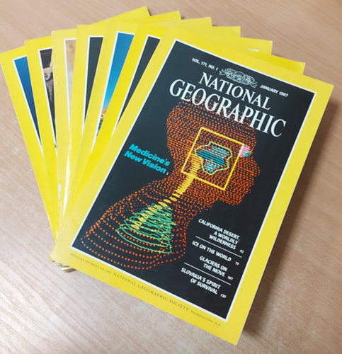National Geographic - National Geographic 1987.janu�r, febru�r, m�rcius, szeptember, okt�ber, november, december (7 db. sz�rv�nysz�m)