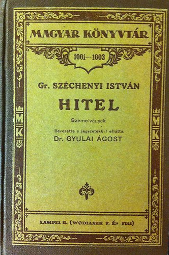 Szchenyi Istvn - Hitel - szemelvnyek