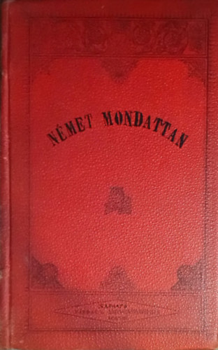 Dr. Szemk Istvn - Nmet mondattan (iskolai s magnhasznlatra)