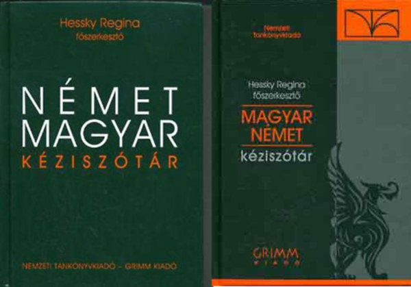 Hessky Regina  (szerk.) - Nmet-magyar   kzisztr /   Magyar-nmet kzisztr - 56418  ( 2 ktet )