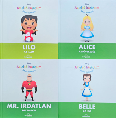 4 db a Disney - Az els bartaim - Jtssz s tanulj!  sorozatbl: Az illem + A nvekeds + Egy napom + Az id (77., 78., 79., 80. rsz)