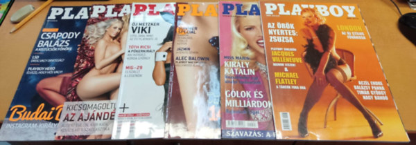 Futsz Dezs  (Fszerk.) - 6 db Playboy - Magyar kiads, szrvnyszm: