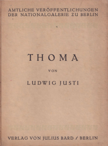 Ludwig Justi - Thoma.