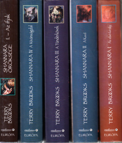 Terry Brooks - Shannara I-IV. + Shannara rksge I. (5 db. ktet)- Az els kirly + A Kard + A Tndrkvek + A Kvnsgdal + Az ifjak