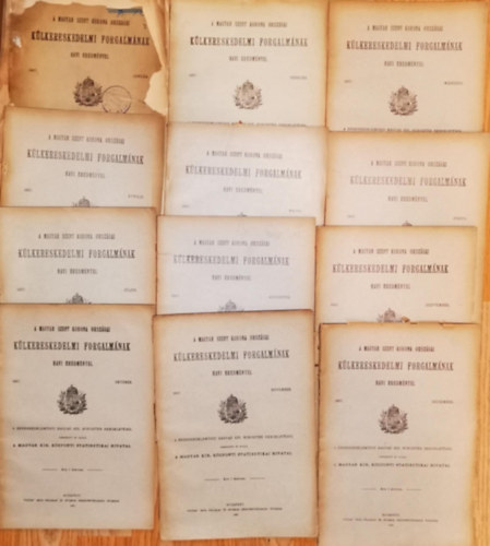 A Magyar Szent Korona országai külkereskedelmi forgalmának havi eredményei 1907/1-11.