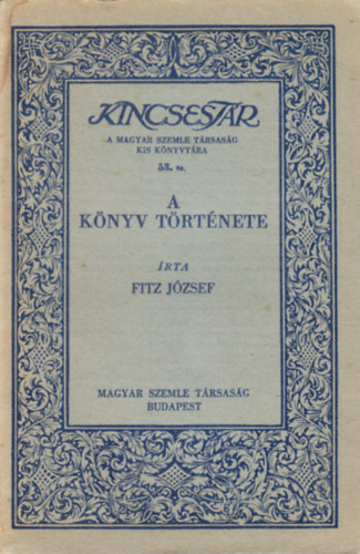 Fitz J�zsef - A k�nyv t�rt�nete