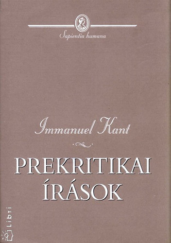 Immanuel Kant - Prekritikai rsok