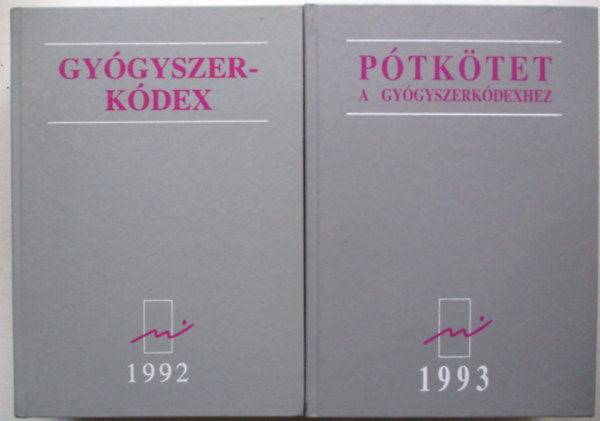 Dr. Alf�ldi S�ndor - Gy�gyszerk�dex '92 + P�tk�tet a Gy�gyszerk�dexhez '93