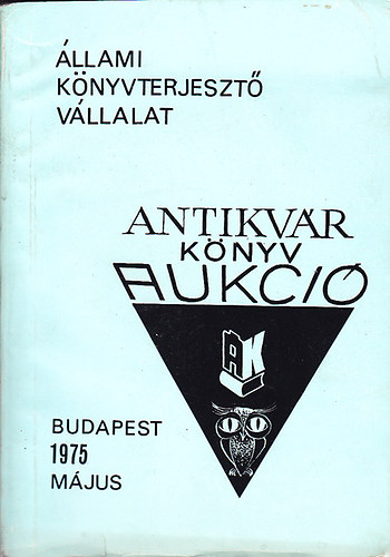 Antikvár Könyv aukció 1975. május