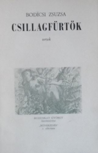 Bodicsi Zsuzsa - Csillagfrtk - versek