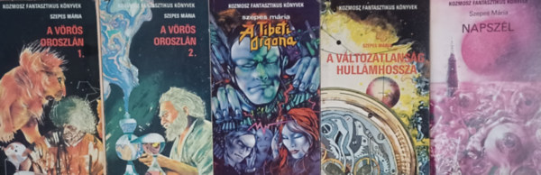 Szepes Mária - 4 db Szepes Mária: A vörös oroszlán I-II. (Az örök élet itala) + A tibeti orgona + A változatlanság hullámhossza + Napszél (4 mű 5 kötetben)